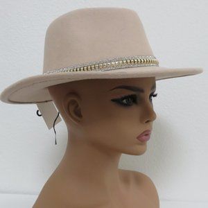 Orchid Love Beige Women's Felt cowboy hat